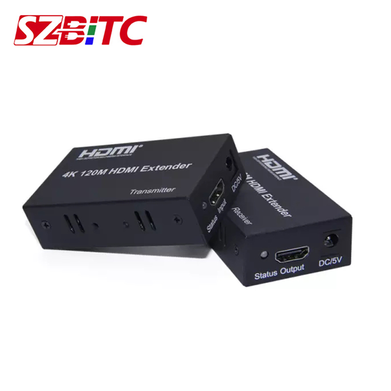 4K HDMI Extender TCP IP 120M Via Cat5e/Cat6 Ʈũ ̺ Ȯ TX  RX ۽ű ű HDMI Extender